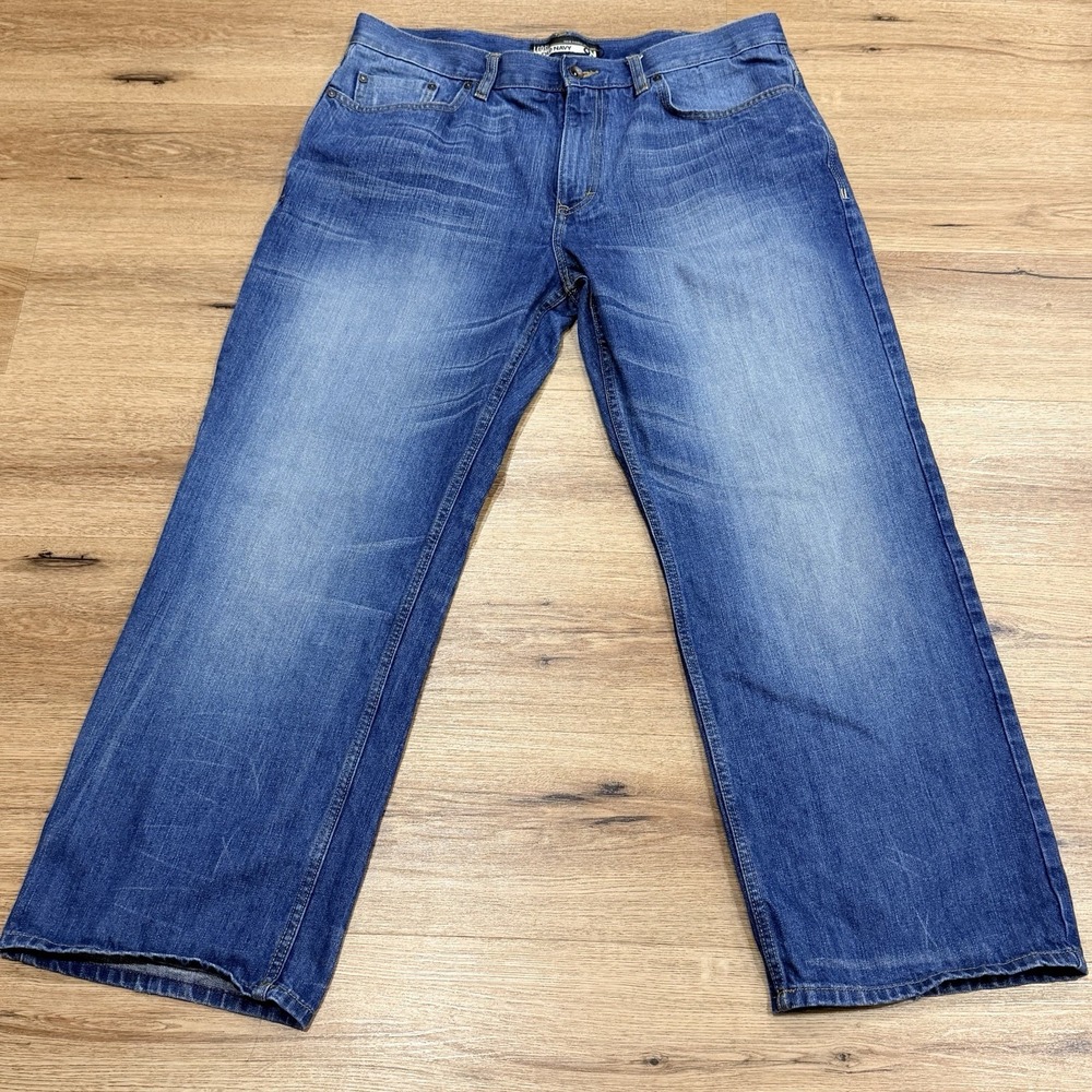 Old Navy Men's Jeans Loose Fit Blue Denim 100% Cotton Vintage Y2K 38 x 30